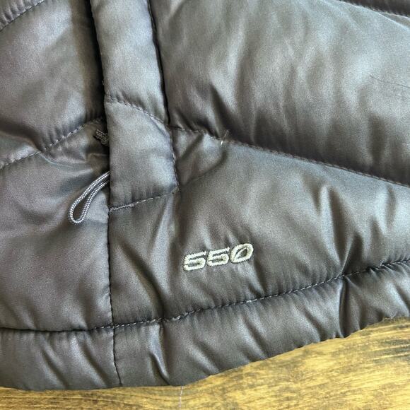 North Face 550 Puffer Vest Goose Down Metallic Purple Women's Small Nylon Zip - Picture 3 of 11